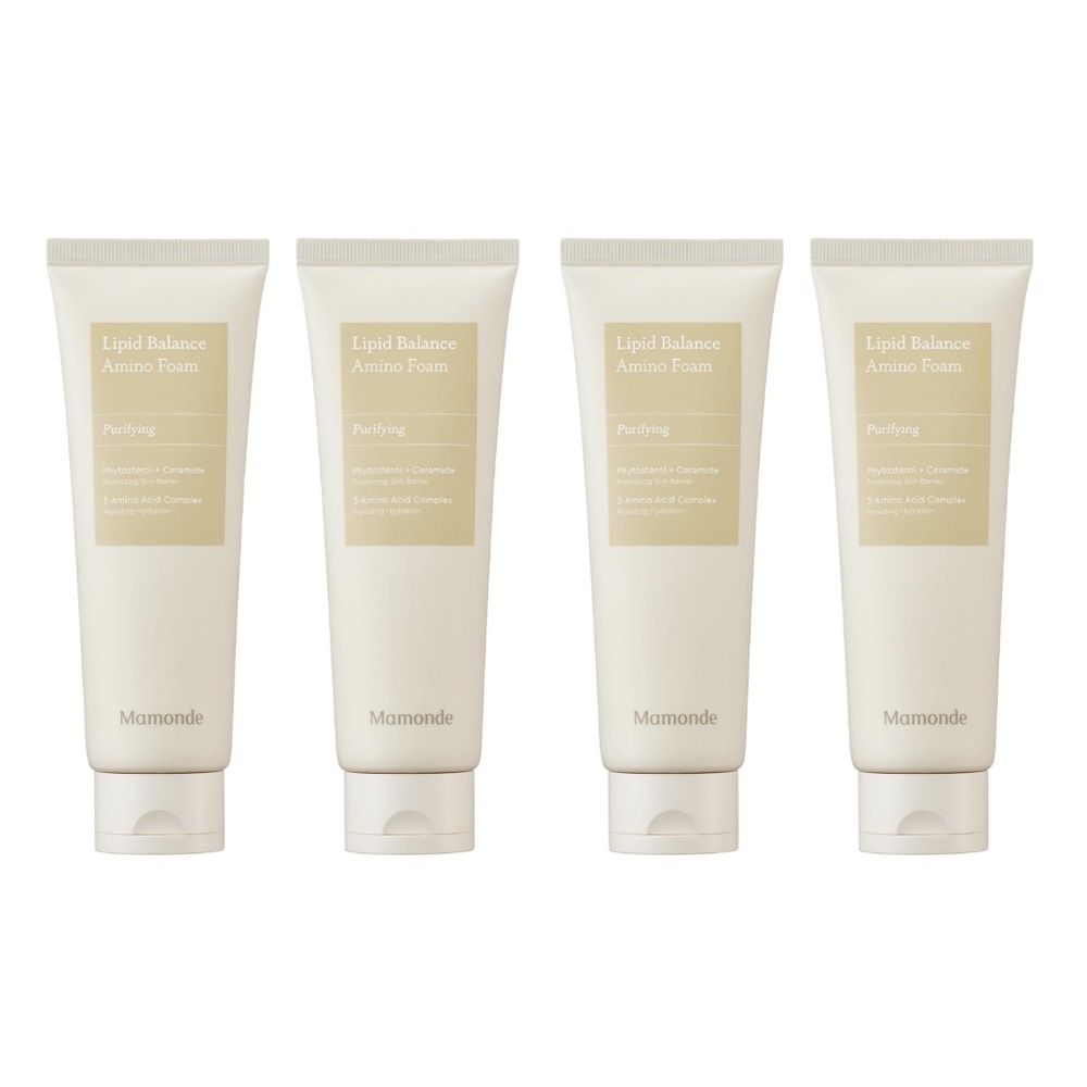 New 4pc Mamonde Lipid Balance Amino Foam Cleanser Vegan Sealed